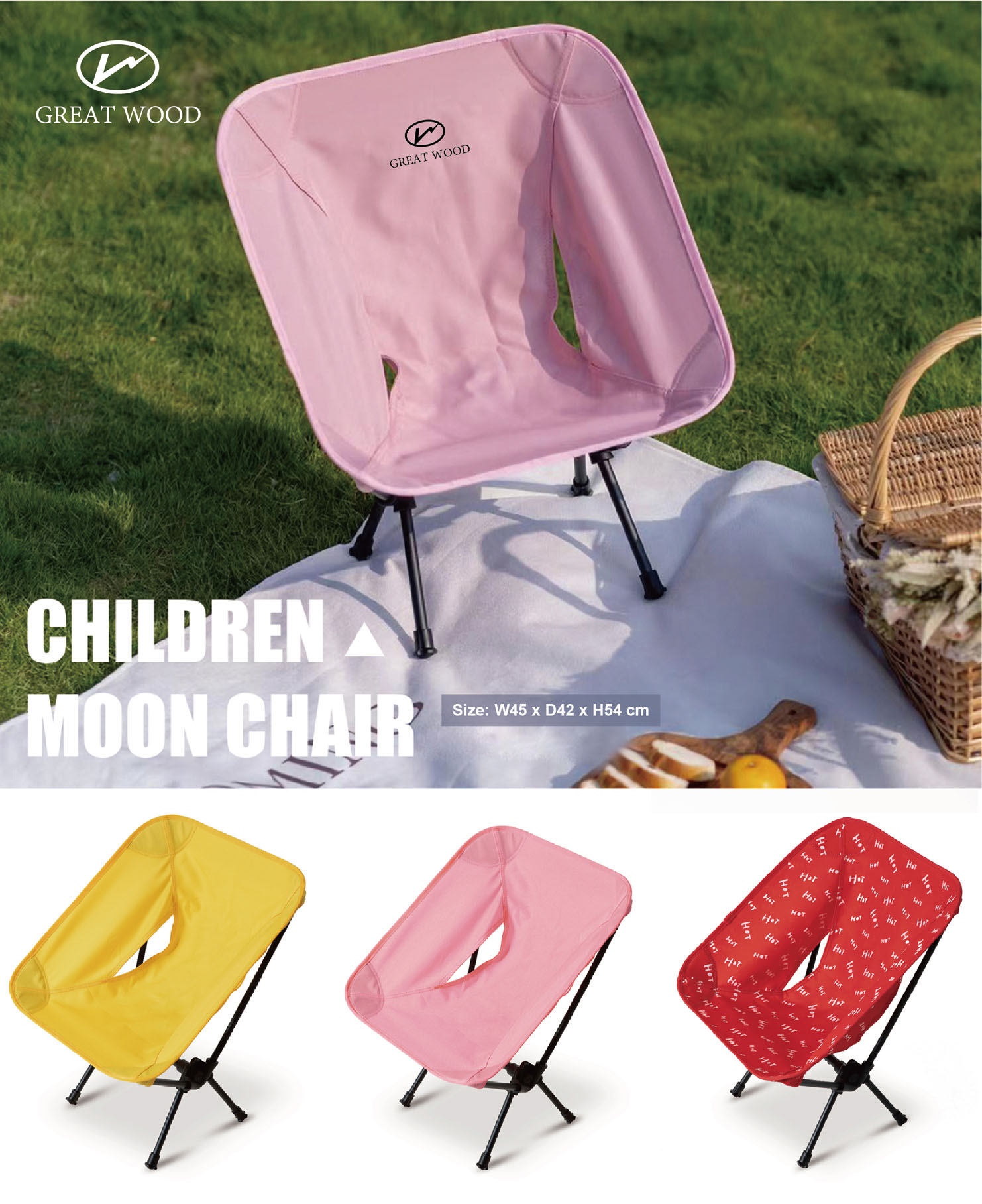Outdoor Mini Children Portable Foldable Chair GW720015